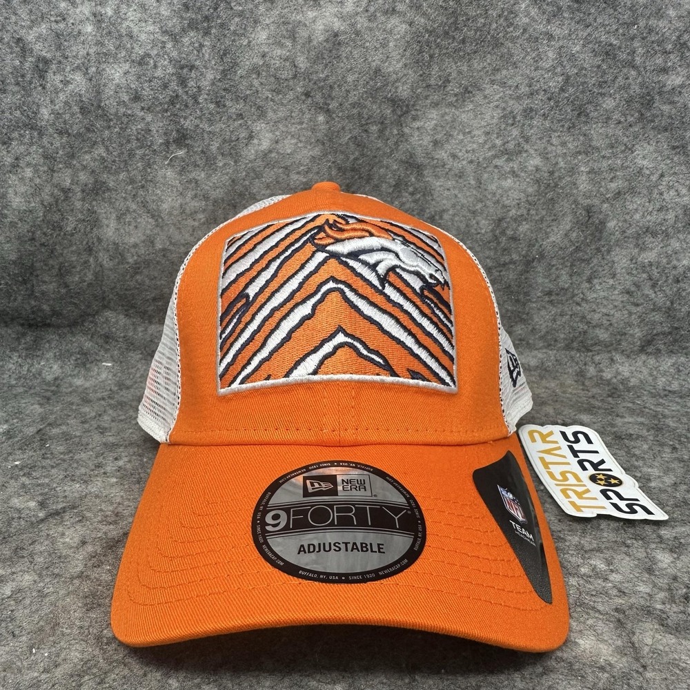 Denver Broncos Hat Cap Snapback Mens Zubaz Orange NFL Football 9FORTY New Era